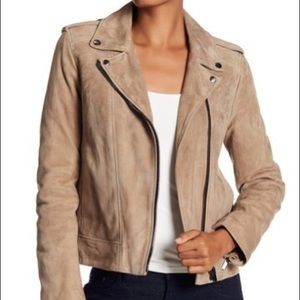 The Kooples Suede Moto Jacket